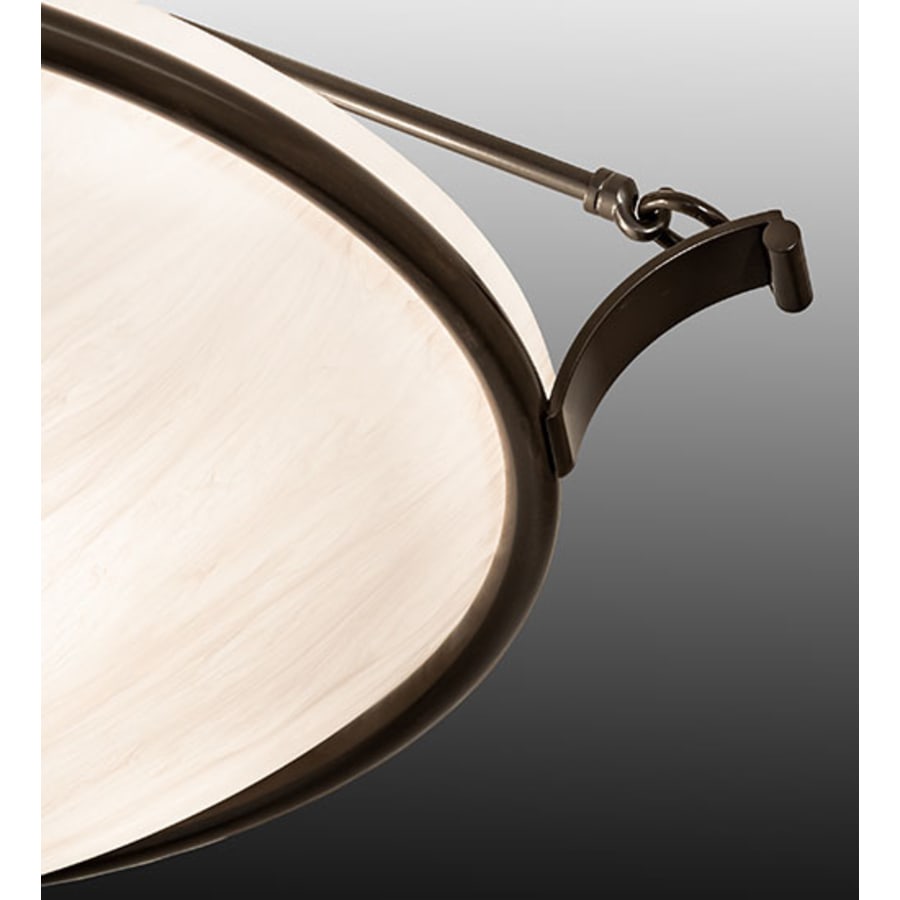 Meyda Tiffany Almeria 4 Light 32" Wide Semi-Flush Bowl Ceiling Fixture - Timeless Bronze Finish