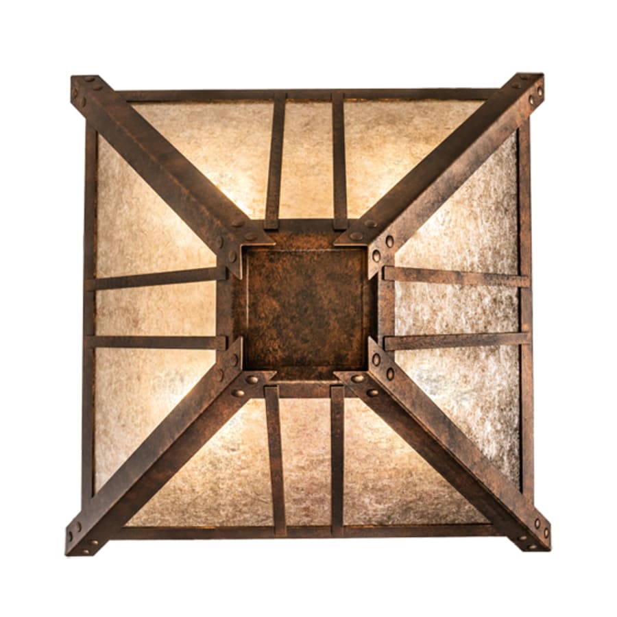 Meyda Tiffany Arta 4 Light 32" Wide Semi-Flush Ceiling Fixture - Copper Finish