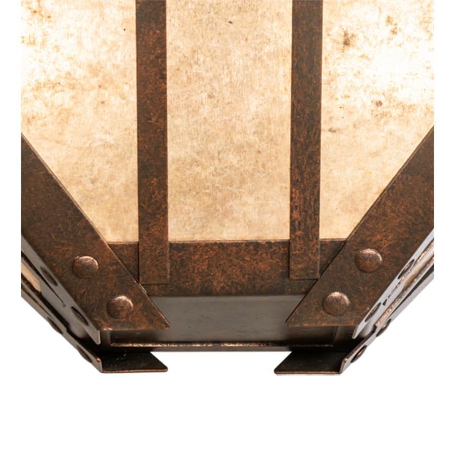 Meyda Tiffany Arta 4 Light 32" Wide Semi-Flush Ceiling Fixture - Copper Finish