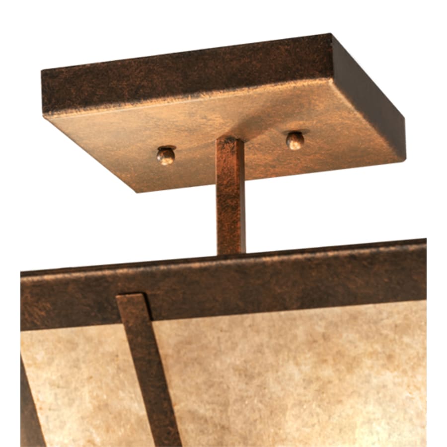 Meyda Tiffany Arta 4 Light 32" Wide Semi-Flush Ceiling Fixture - Copper Finish
