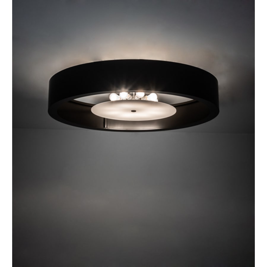Meyda Tiffany Cilindro Chic 8 Light 60" Wide Flush Mount Drum Ceiling Fixture