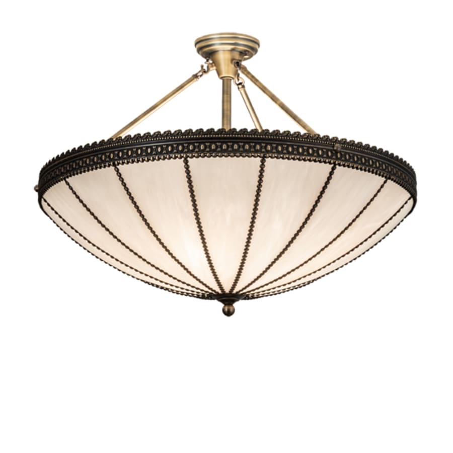Meyda Tiffany Shansky 4 Light 30" Wide Semi-Flush Bowl Ceiling Fixture