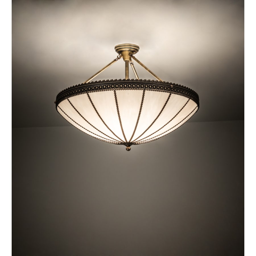Meyda Tiffany Shansky 4 Light 30" Wide Semi-Flush Bowl Ceiling Fixture
