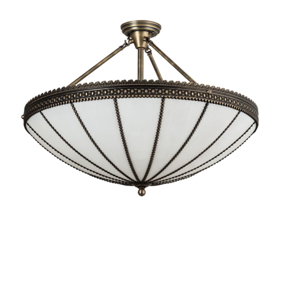 Meyda Tiffany Shansky 4 Light 30" Wide Semi-Flush Bowl Ceiling Fixture