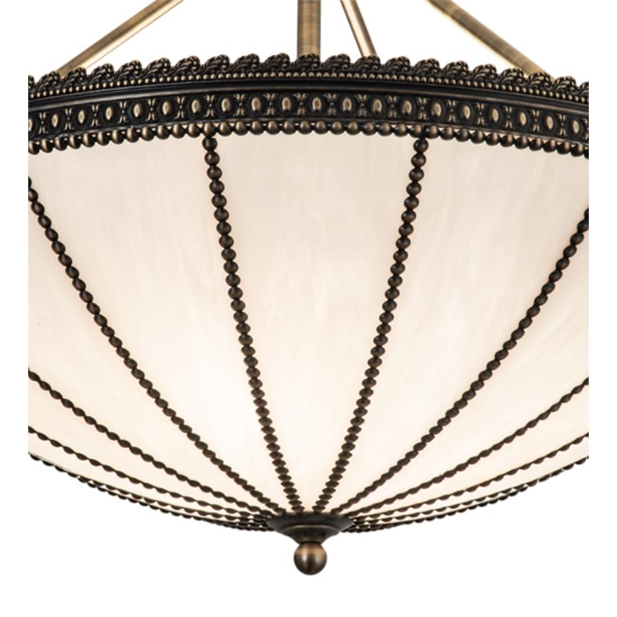 Meyda Tiffany Shansky 4 Light 30" Wide Semi-Flush Bowl Ceiling Fixture