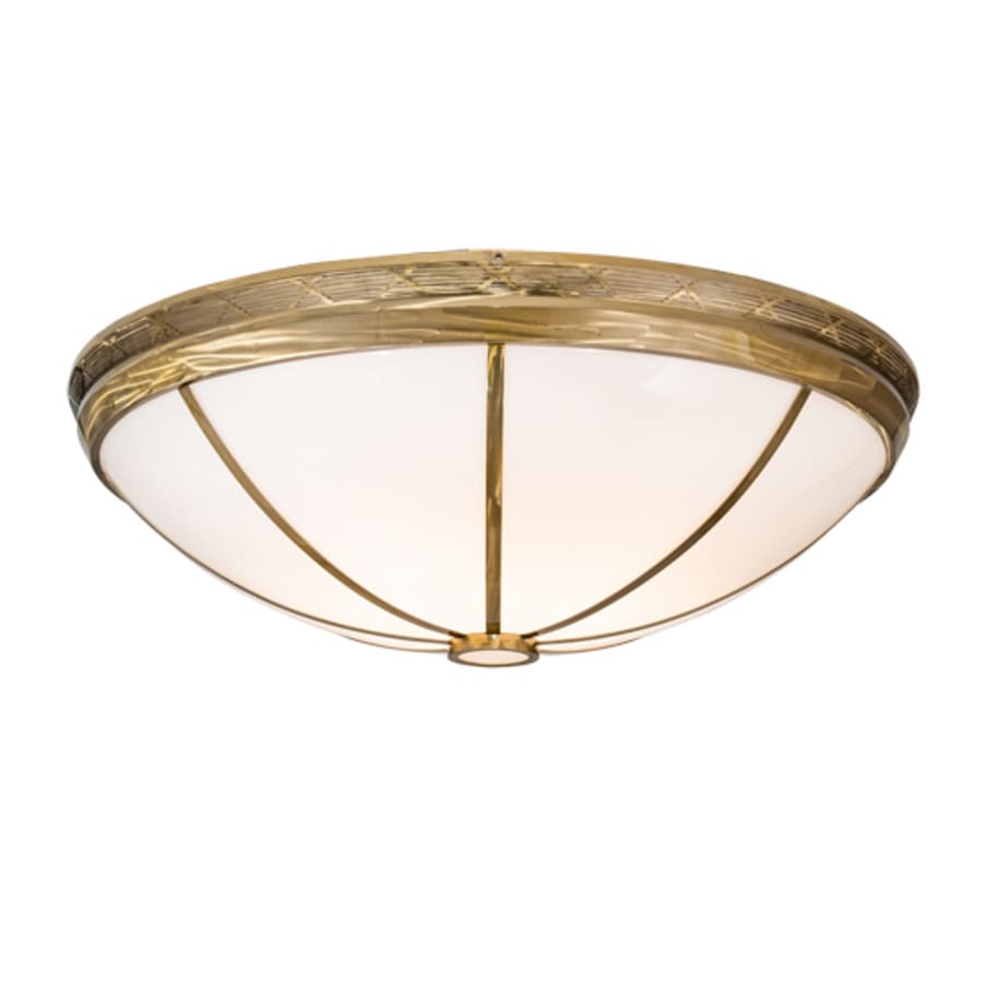 Meyda Tiffany Kahe 12 Light 60" Wide Flush Mount Bowl Ceiling Fixture - Brass Finish
