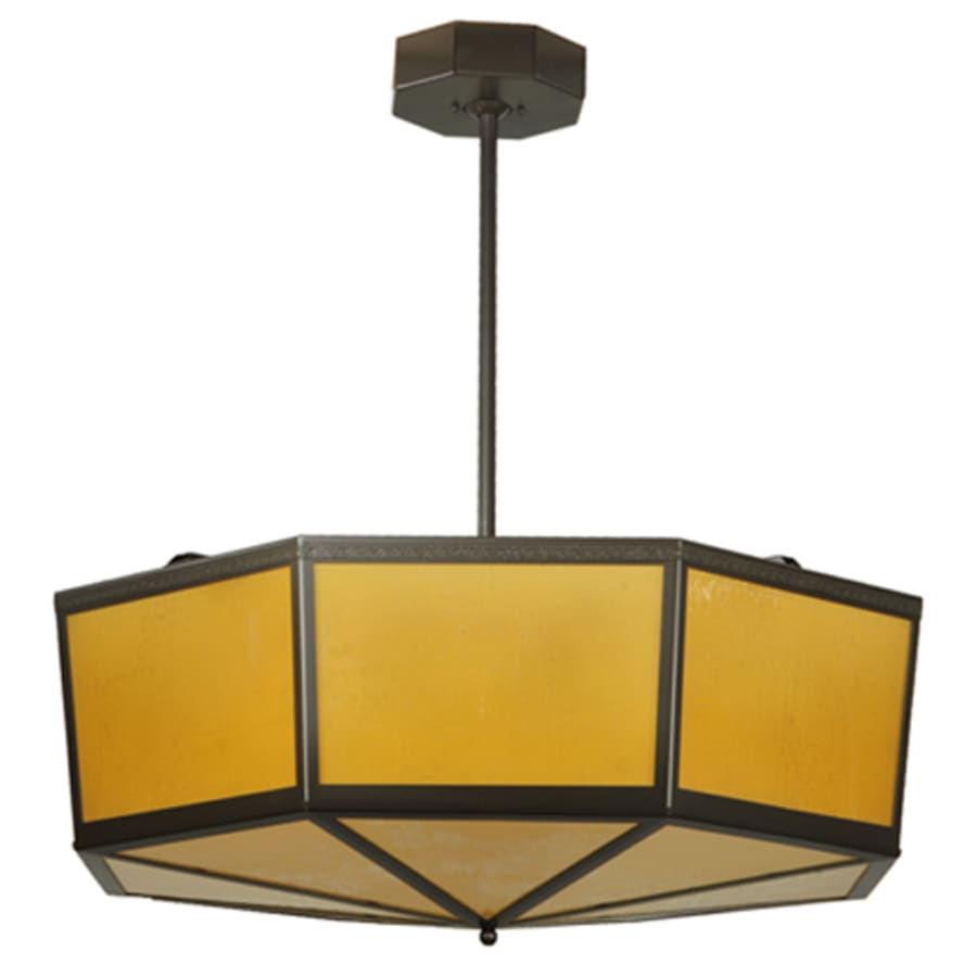Meyda Tiffany Eltham 4 Light 36" Wide Pendant - Timeless Bronze Finish