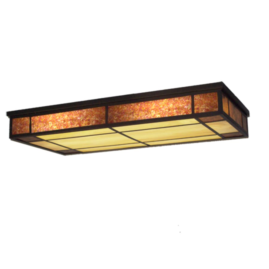Meyda Tiffany Polaris 3 Light 48" Wide Flush Mount Ceiling Fixture
