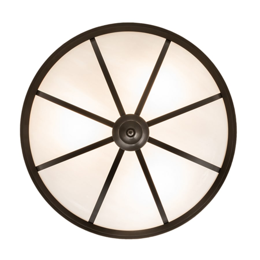 Meyda Tiffany Commerce 3 Light 20" Wide Semi-Flush Bowl Ceiling Fixture