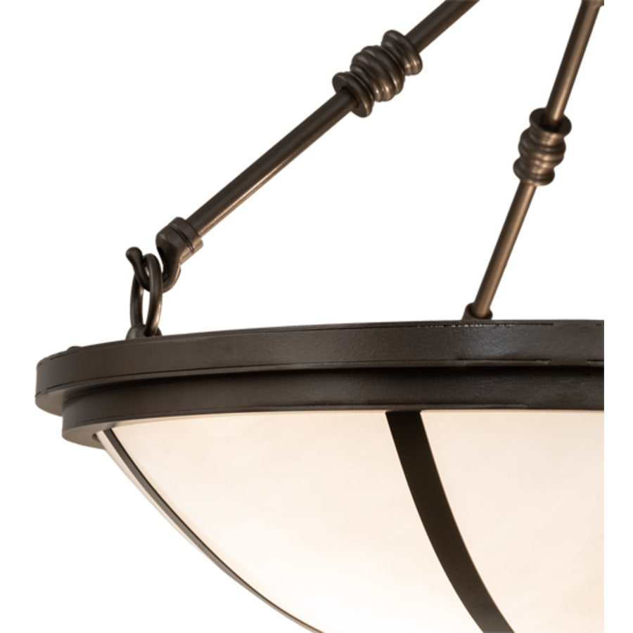 Meyda Tiffany Commerce 3 Light 20" Wide Semi-Flush Bowl Ceiling Fixture