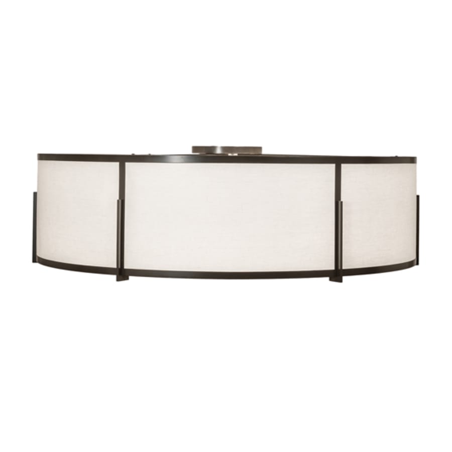 Meyda Tiffany Cilindro Structure 12 Light 60" Wide Semi-Flush Drum Ceiling Fixture