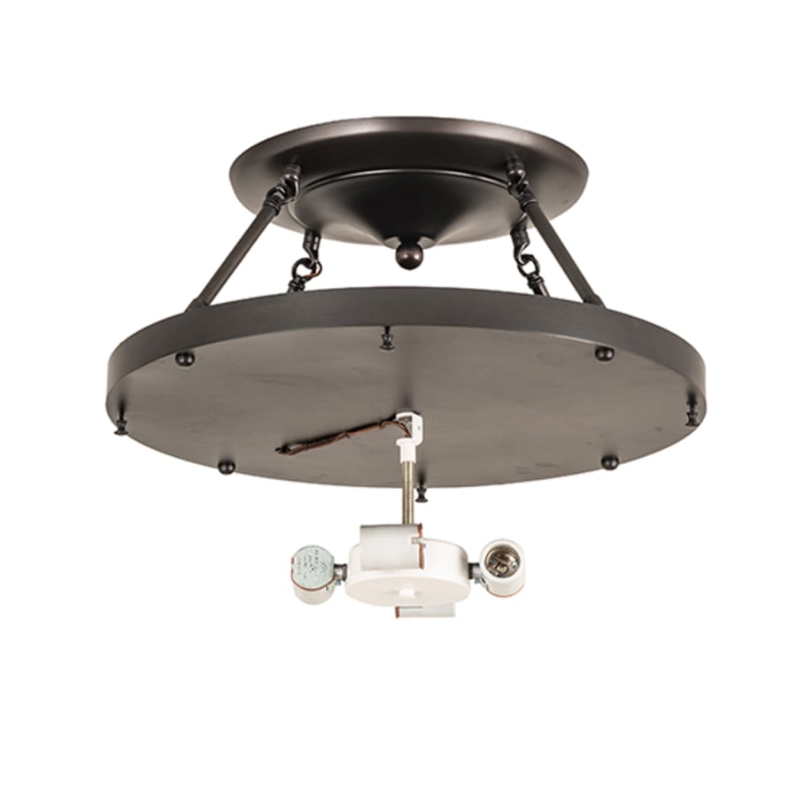 Meyda Tiffany Arts and Crafts 4 Light 20" Wide Semi-Flush Ceiling Fixture