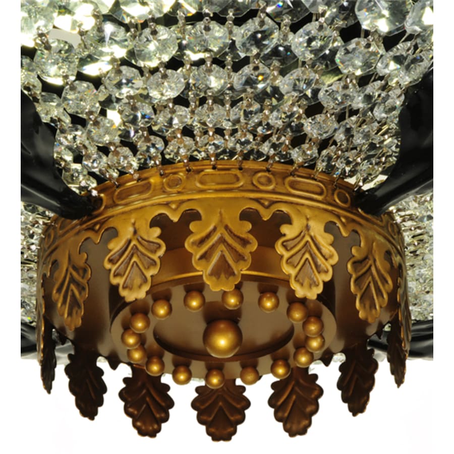 Meyda Tiffany Chrisanne 3 Light 24" Wide Semi-Flush Bowl Ceiling Fixture