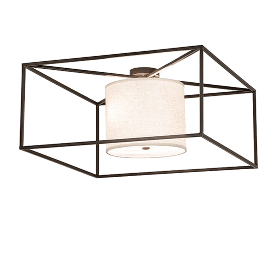 Meyda Tiffany Kitzi 2 Light 43" Wide Semi-Flush Square Ceiling Fixture