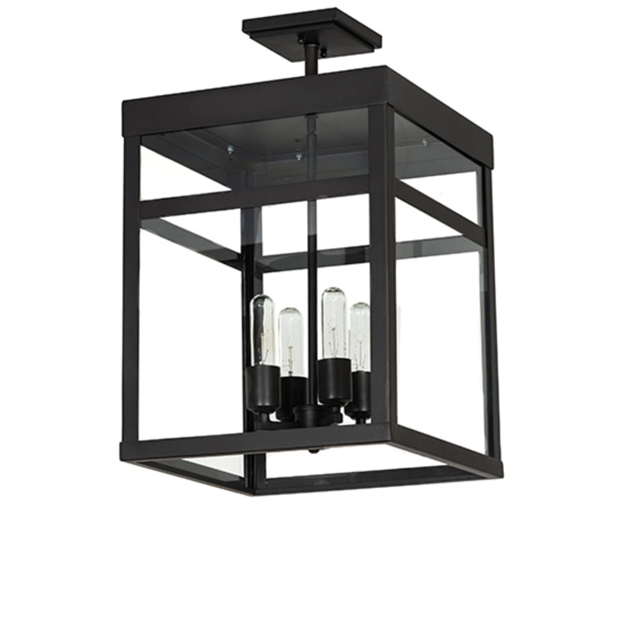Meyda Tiffany Quadrato 4 Light 21" Wide Semi-Flush Ceiling Fixture