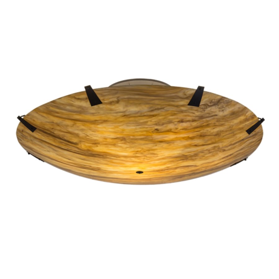 Meyda Tiffany Araneta 14 Light 72" Wide Semi-Flush Bowl Ceiling Fixture - Oil Rubbed Bronze Finish - Medium Bulb Base
