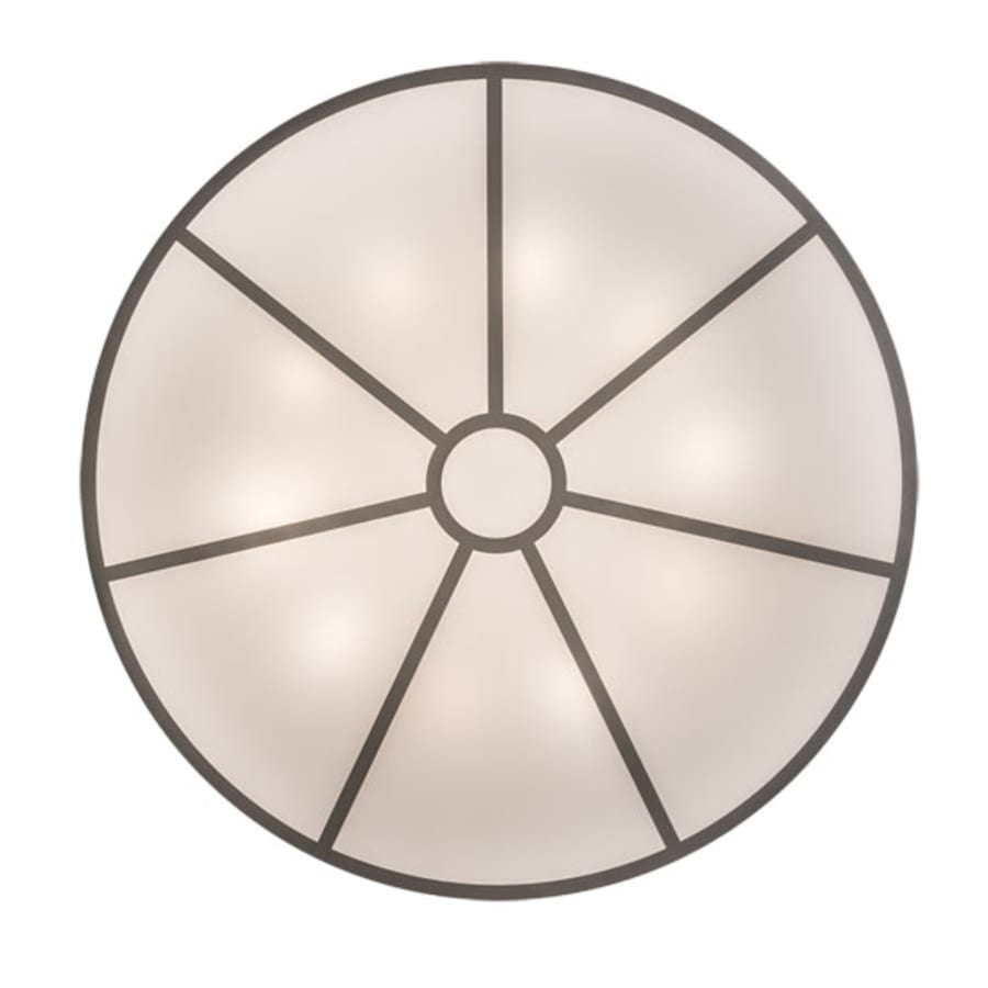 Meyda Tiffany Cilindro 10 Light 60" Wide Semi-Flush Drum Ceiling Fixture - Nickel Finish - Medium Bulb Base