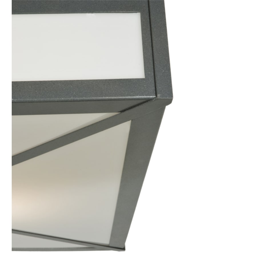 Meyda Tiffany Whitewing 4 Light 36" Wide Flush Mount Square Ceiling Fixture - Blackened Pewter Finish - Medium Bulb Base