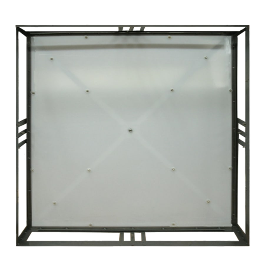 Meyda Tiffany Whitewing 4 Light 36" Wide Flush Mount Square Ceiling Fixture - Blackened Pewter Finish - Medium Bulb Base