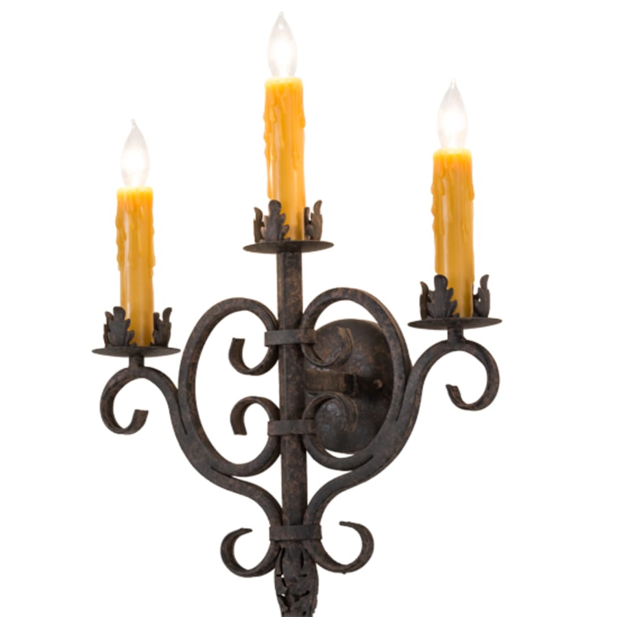Meyda Tiffany 3 Light 74" Tall Wall Sconce