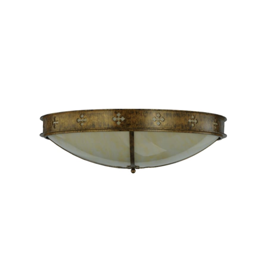 Meyda Tiffany Byzantine 4 Light 36" Wide Flush Mount Bowl Ceiling Fixture