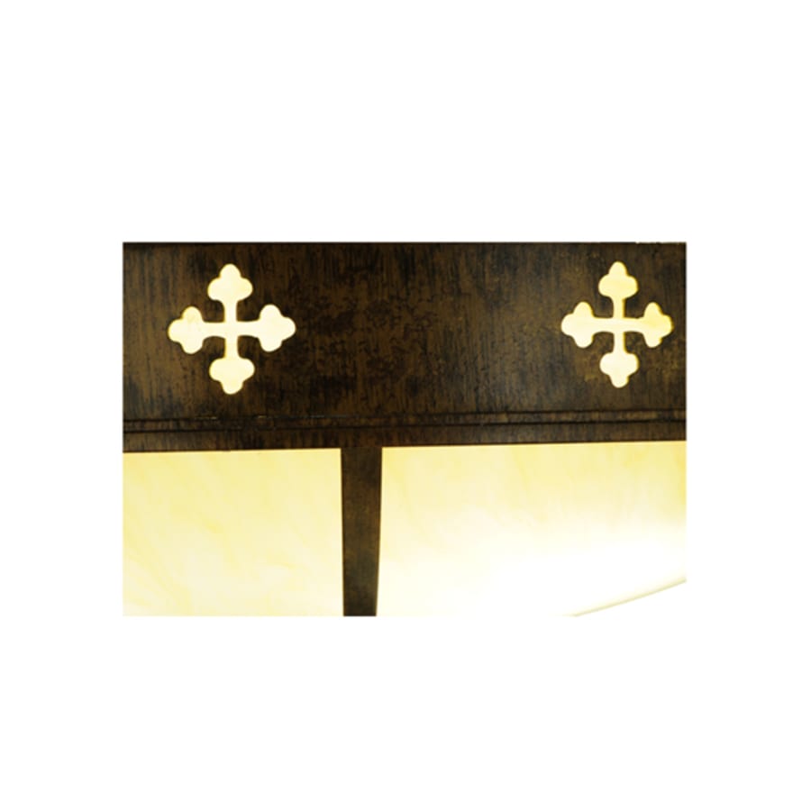 Meyda Tiffany Byzantine 4 Light 36" Wide Flush Mount Bowl Ceiling Fixture
