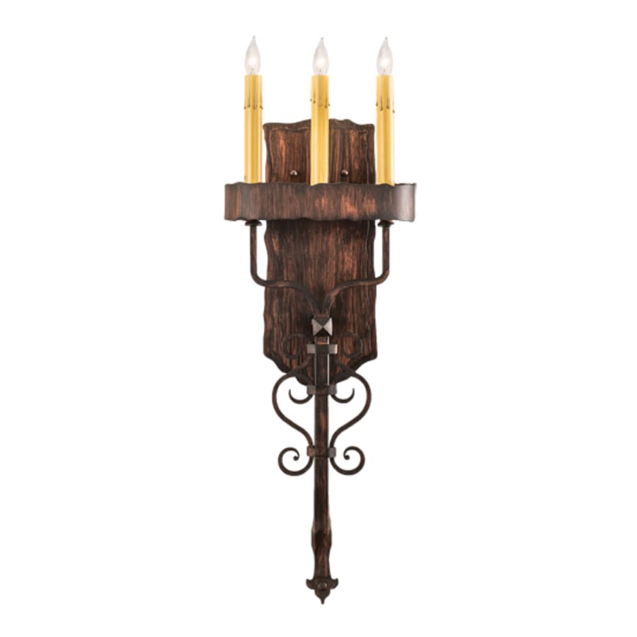 Meyda Tiffany 3 Light 29" Tall Wall Sconce