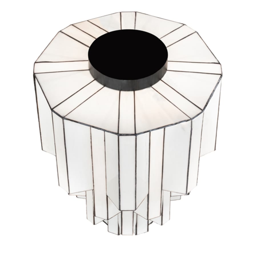 Meyda Tiffany Paramount 24" Wide Flush Mount Waterfall Ceiling Fixture - Antique Iron Gate Finish - Medium Bulb Base
