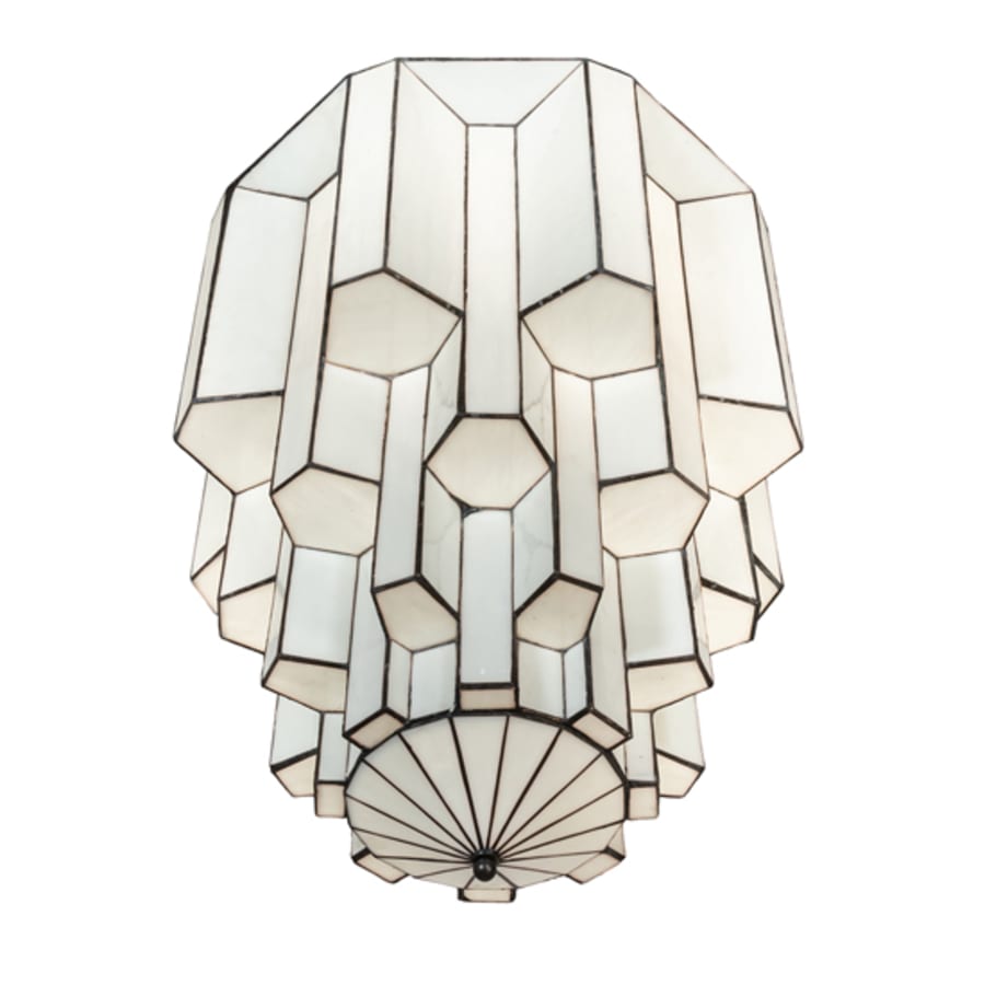 Meyda Tiffany Paramount 24" Wide Flush Mount Waterfall Ceiling Fixture - Antique Iron Gate Finish - Medium Bulb Base