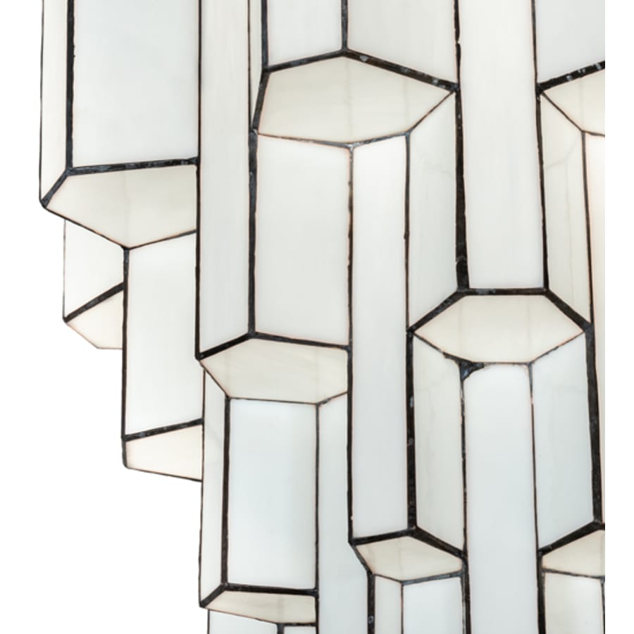 Meyda Tiffany Paramount 24" Wide Flush Mount Waterfall Ceiling Fixture - Antique Iron Gate Finish - Medium Bulb Base