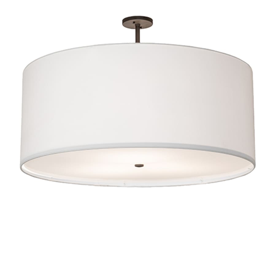 Meyda Tiffany Cilindro 3 Light 36" Wide Semi-Flush Drum Ceiling Fixture - Oil Rubbed Bronze Finish