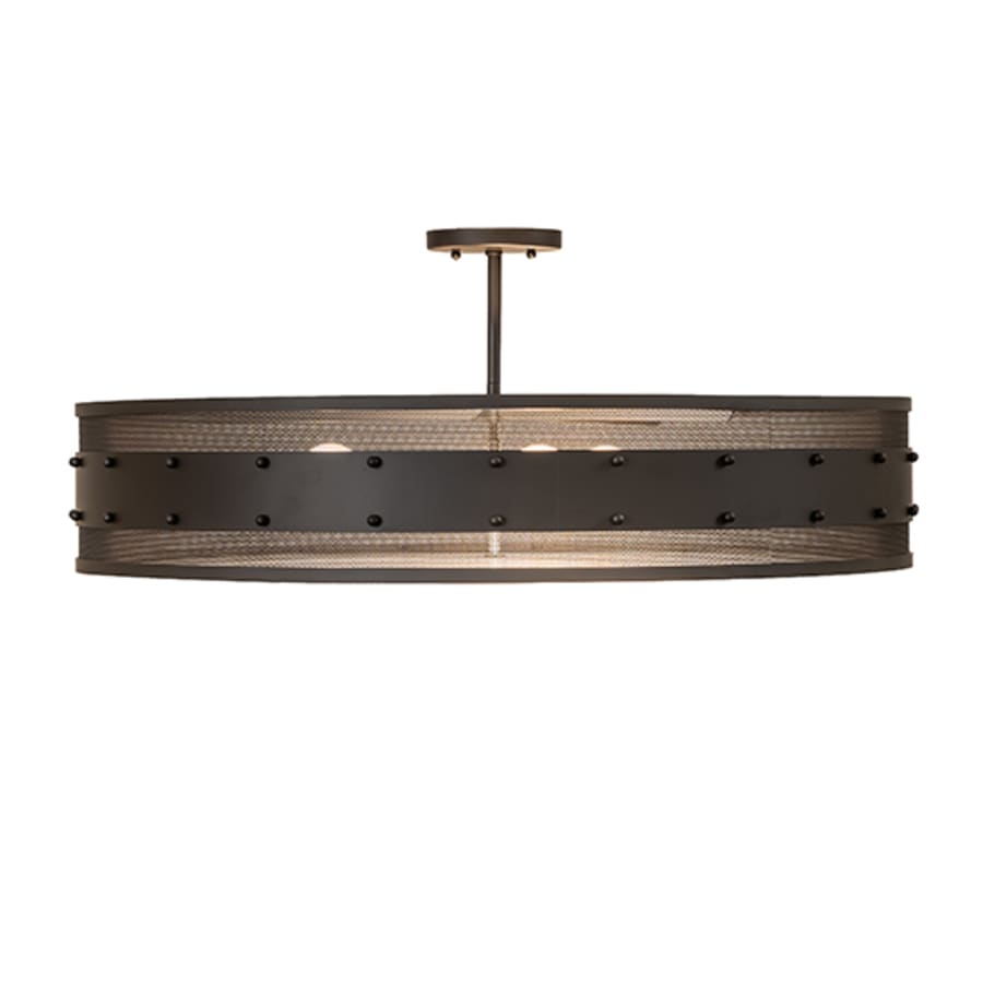 Meyda Tiffany Nolan 3 Light 30" Wide Semi-Flush Drum Ceiling Fixture