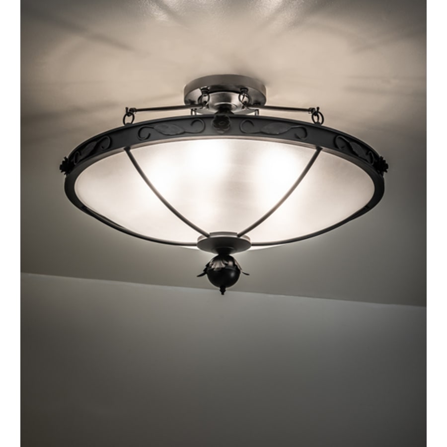 Meyda Tiffany Arabesque 5 Light 32" Wide Semi-Flush Bowl Ceiling Fixture