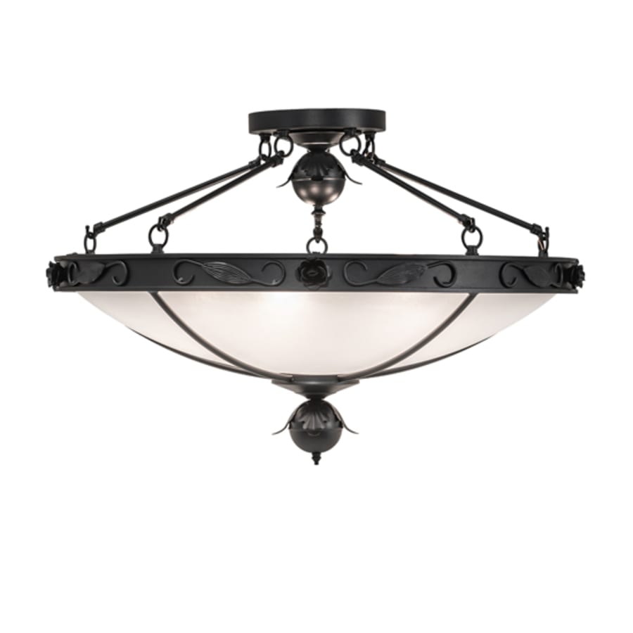 Meyda Tiffany Arabesque 5 Light 32" Wide Semi-Flush Bowl Ceiling Fixture