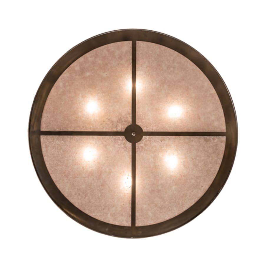Meyda Tiffany Cowboy 6 Light 49" Wide Semi-Flush Drum Ceiling Fixture