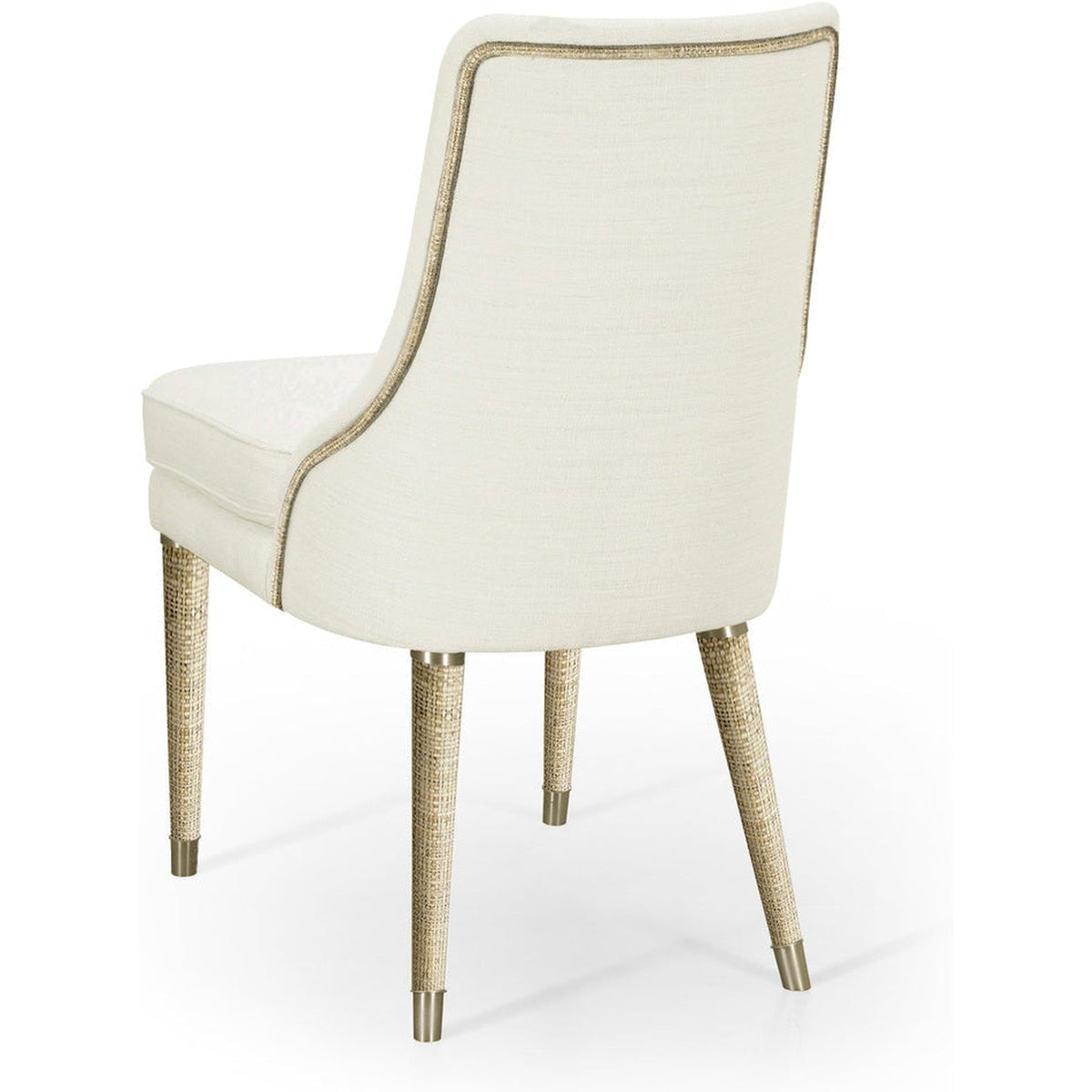 Jonathan Charles Shoal Linen & Grass Cloth Side Chair (500429-SC-C005-F058) - Set of 2