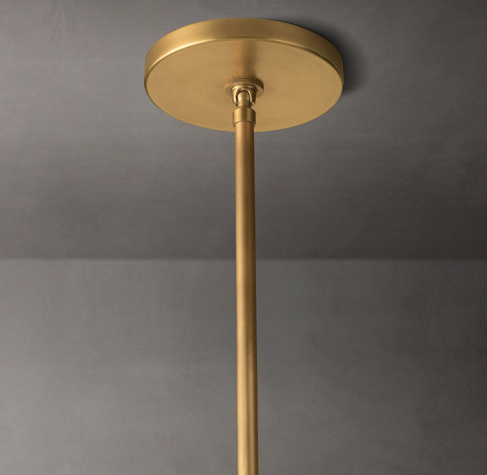 Milk Glass Column Pendant