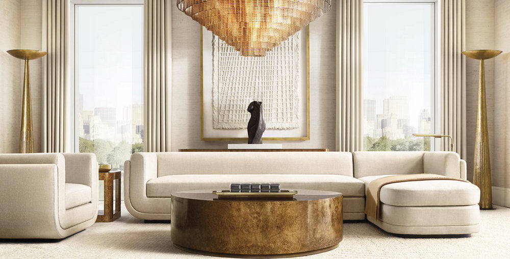 Monumental Cast Glass Dome Chandelier