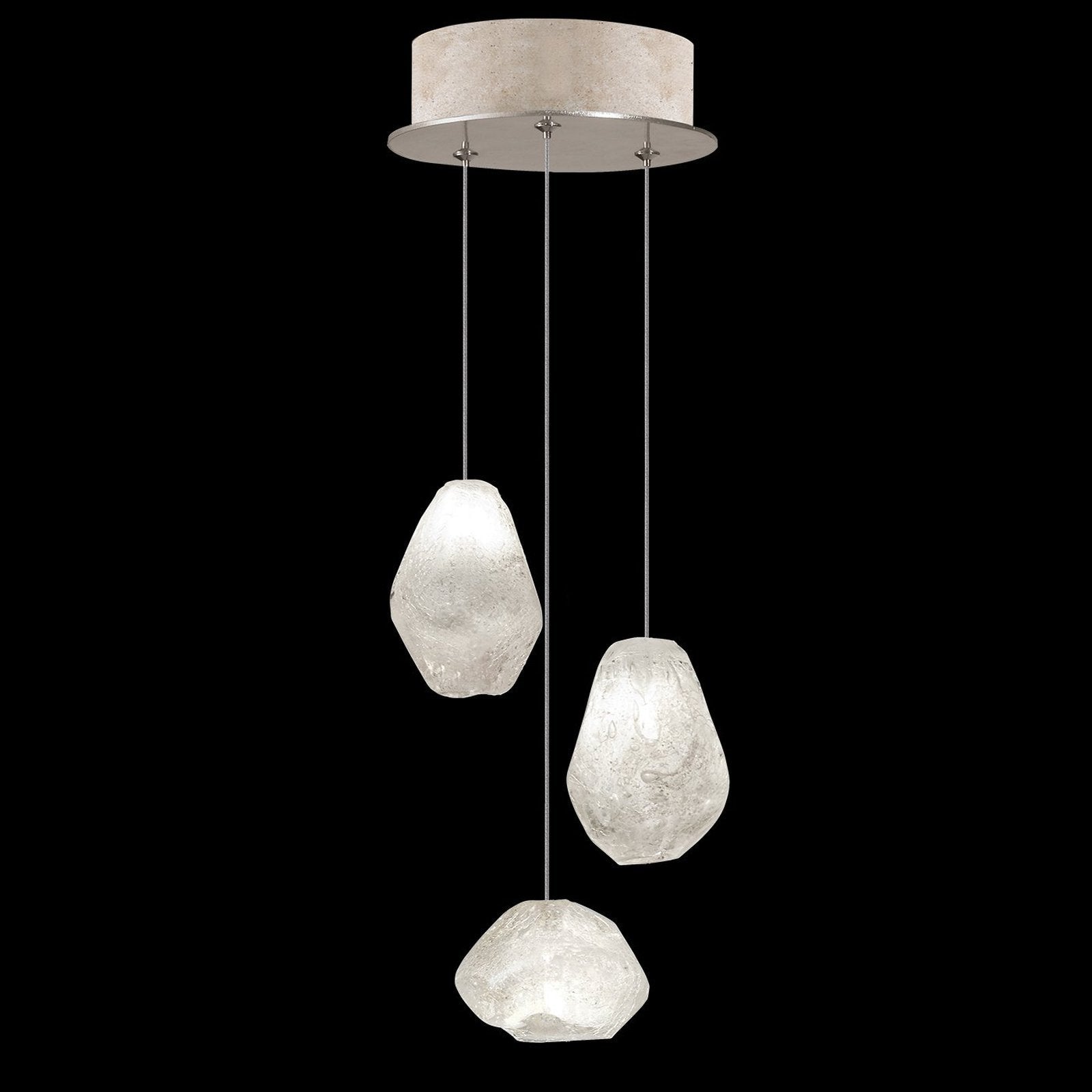 Natural Inspirations Clear Quartz Drop Pendant / Gold