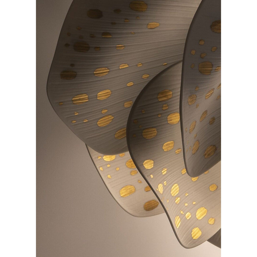 Nightbloom Porcelain Floral Wall Sconce / White
