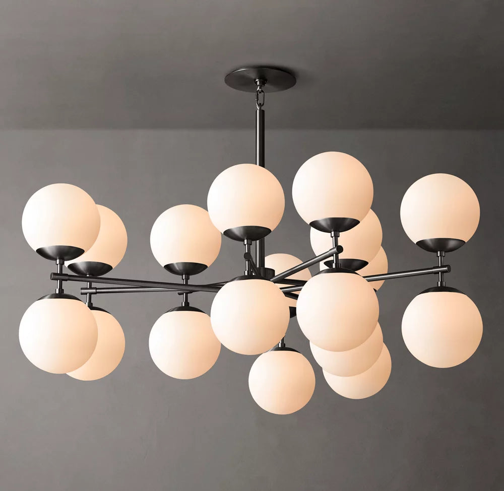 Opal Globe Gallery Chandelier
