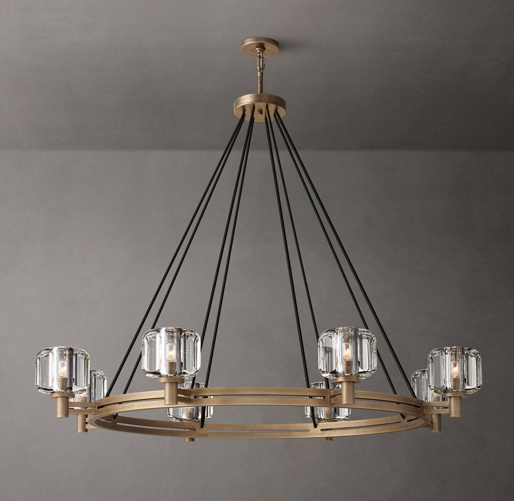 Optical Crystal Ring Chandelier