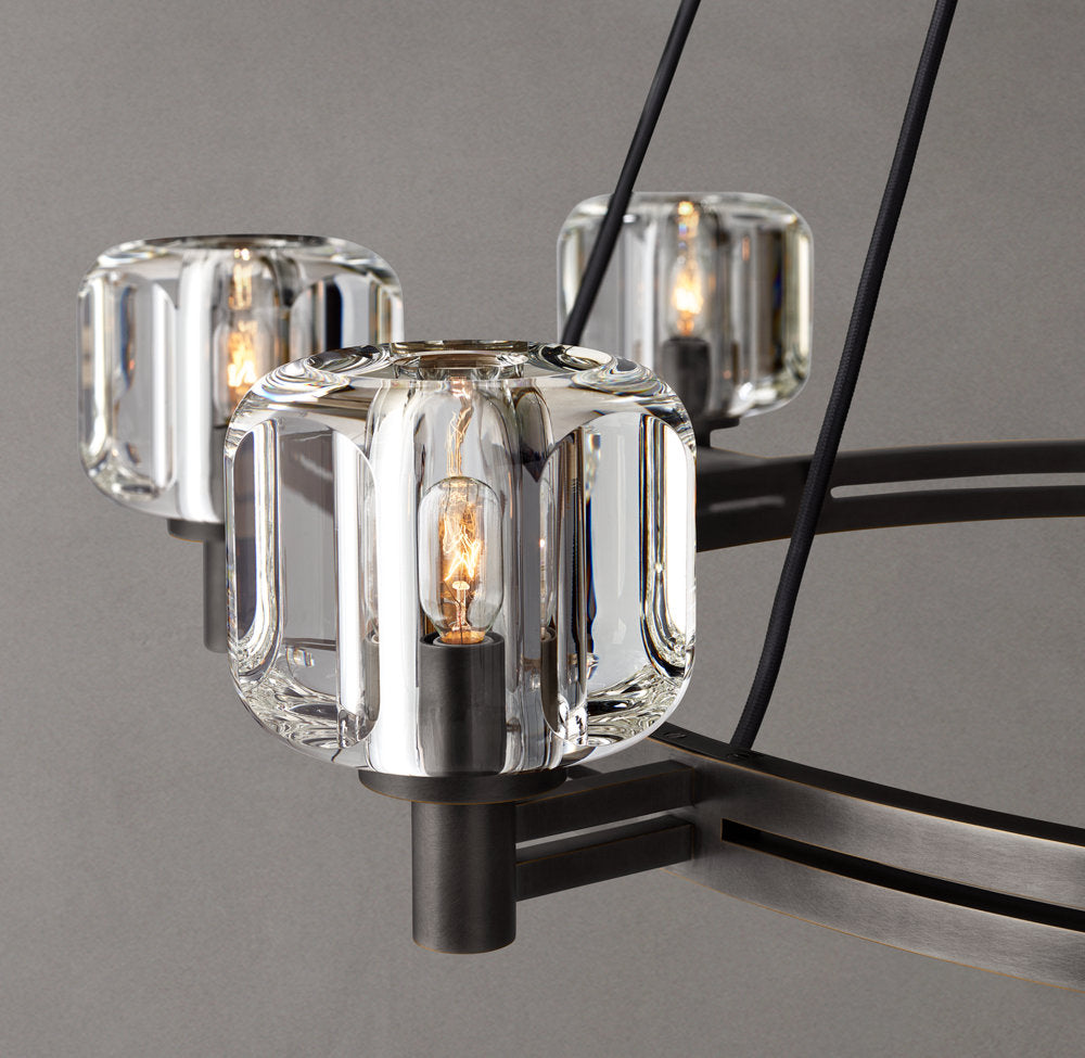 Optical Crystal Ring Chandelier