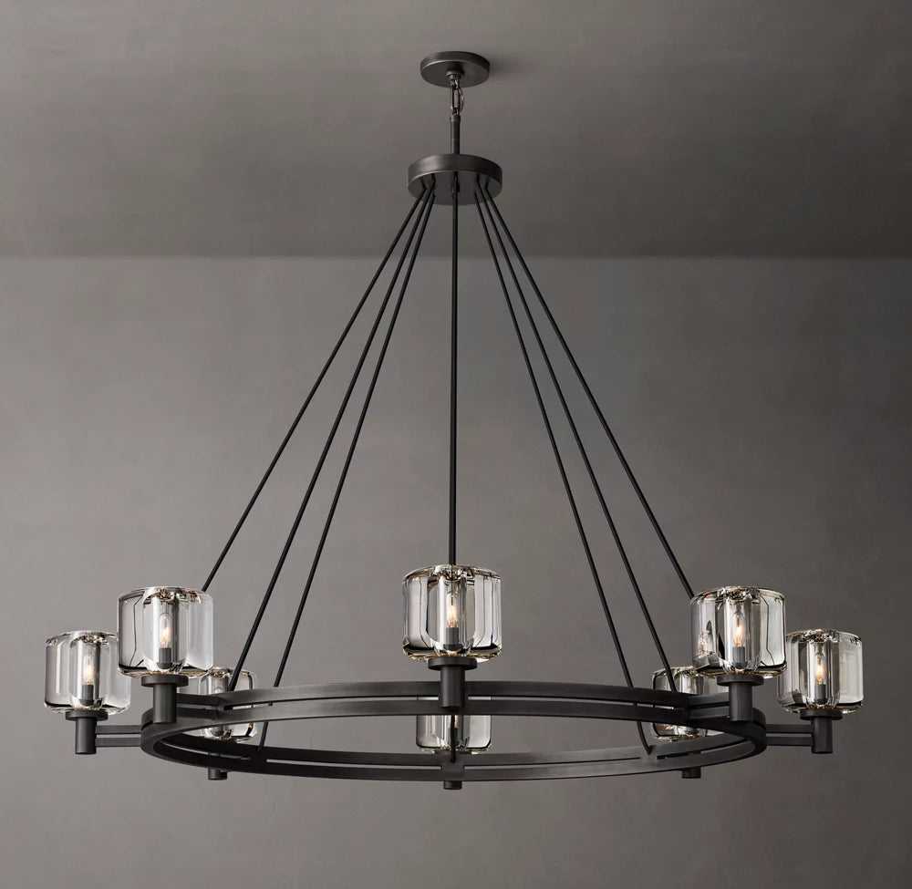 Optical Crystal Ring Chandelier