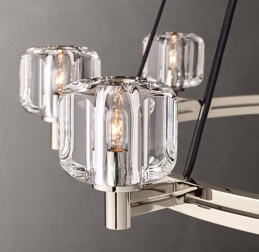 Optical Crystal Ring Chandelier