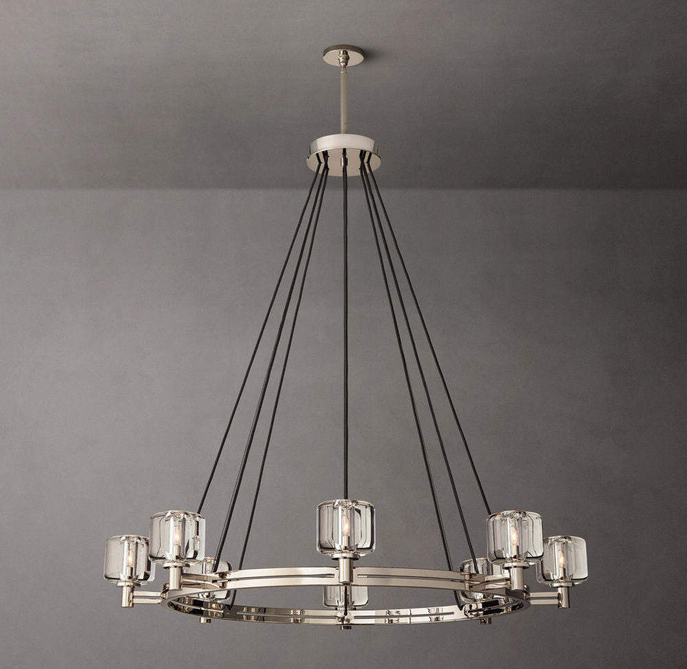 Optical Crystal Ring Chandelier