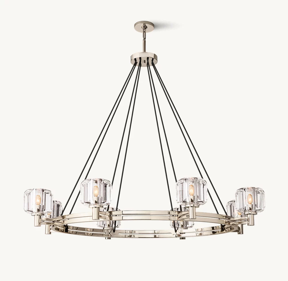 Optical Crystal Ring Chandelier