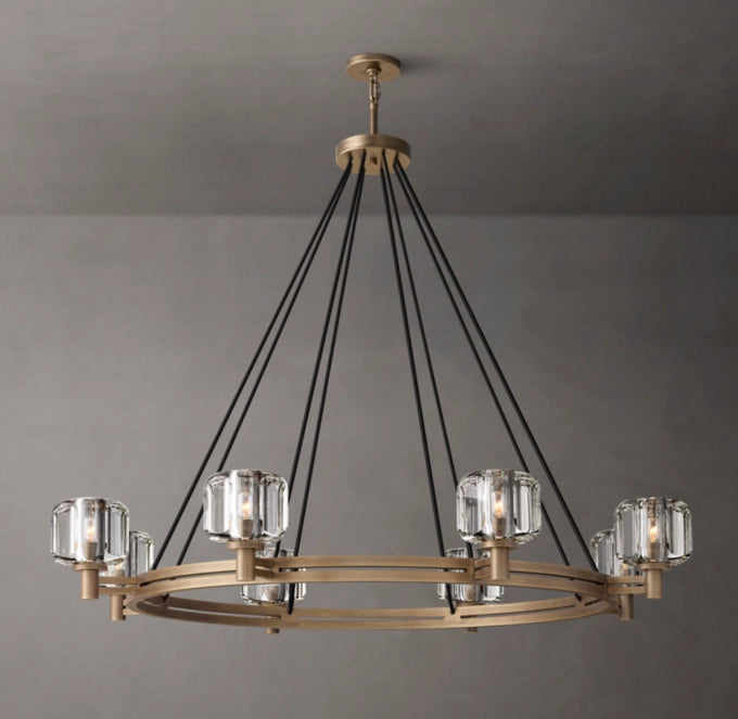 Optical Crystal Ring Chandelier