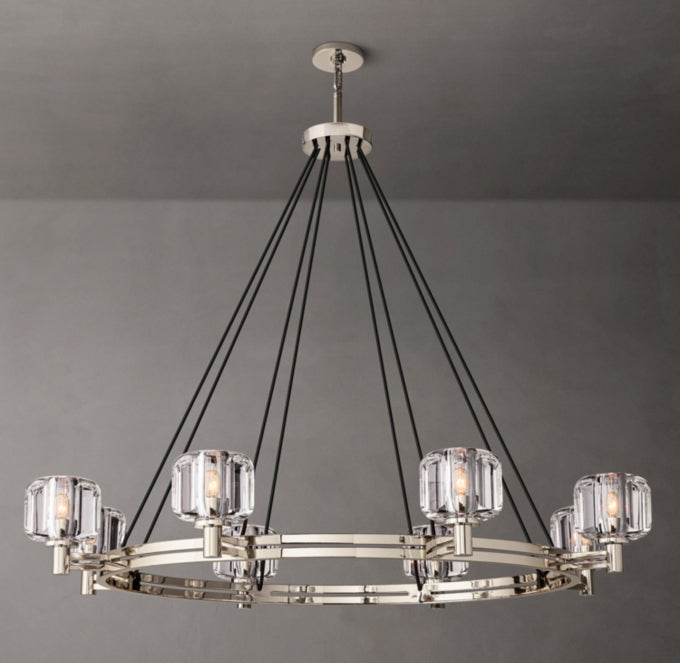 Optical Crystal Ring Chandelier