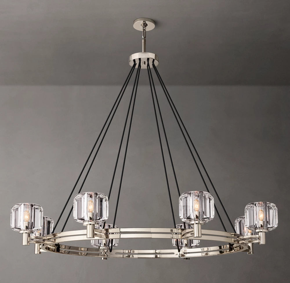Optical Crystal Ring Chandelier